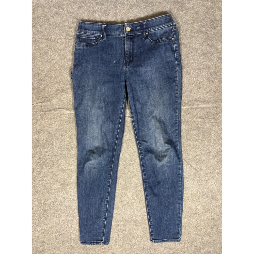 White House Black Market The Jegging‎ Womens 6 Mid Rise Dark Wash Stretch Denim